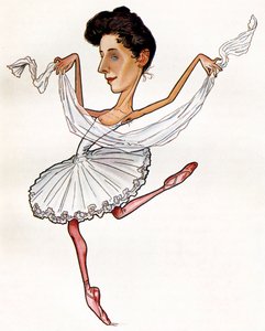 Anna Pavlova karikatur af